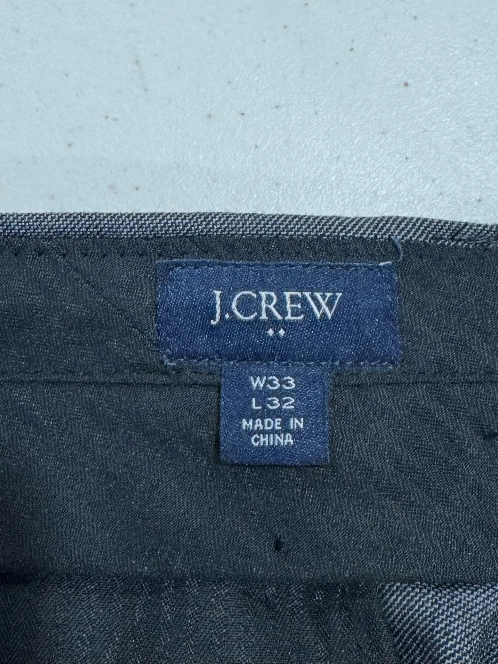 J.Crew Men Thompson Suit Grey Wool Suit Jacket 40L Trouser 33x32